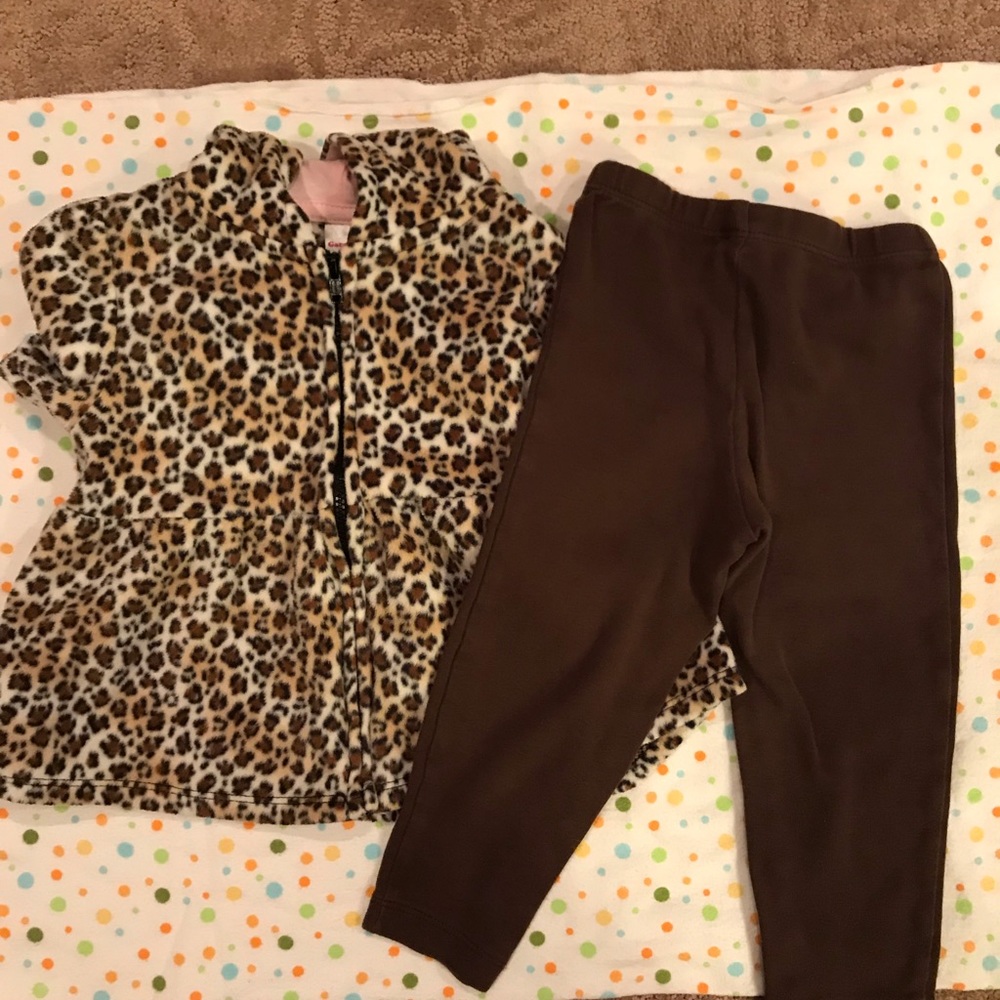 Printed Peplum Hoodie with Pants